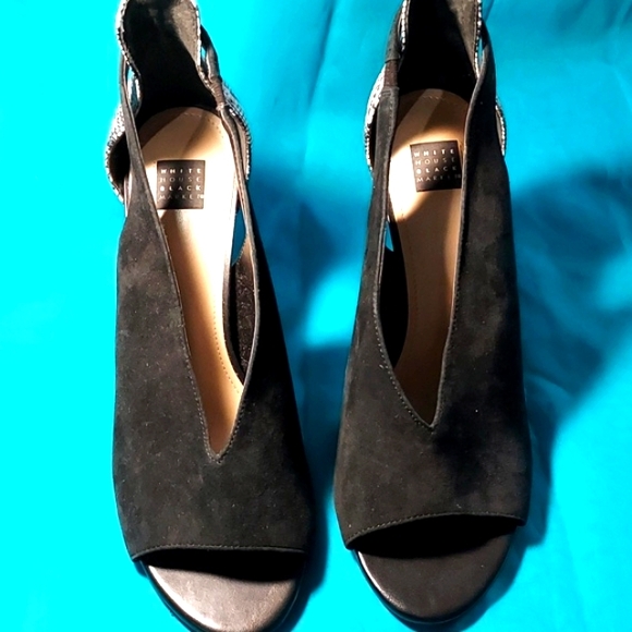WHBM Leather pumps - Sz9. Suede and Snake pattern FINAL - Picture 3 of 12